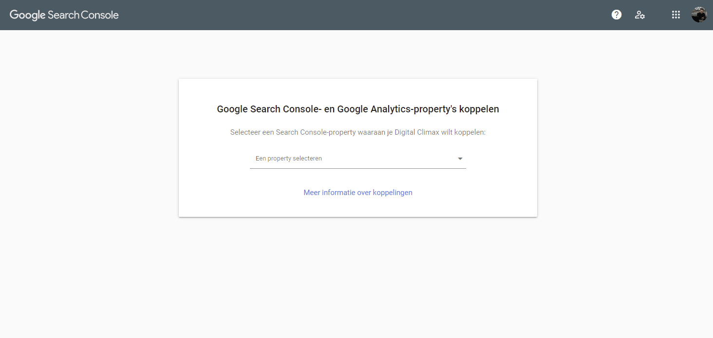 Google Search Console Property toevoegen aan Google Analytics
