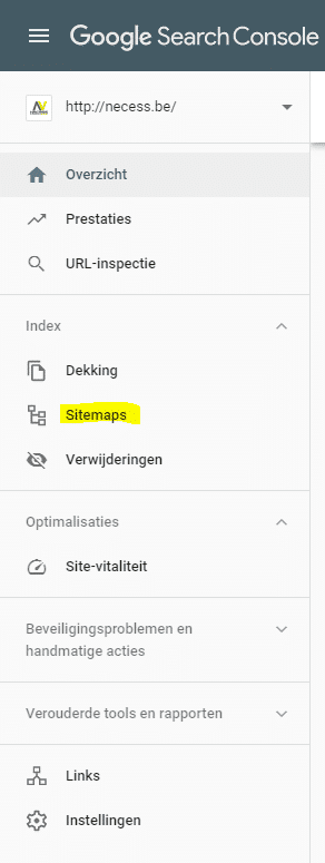 Sitemap_registreren_bij_google